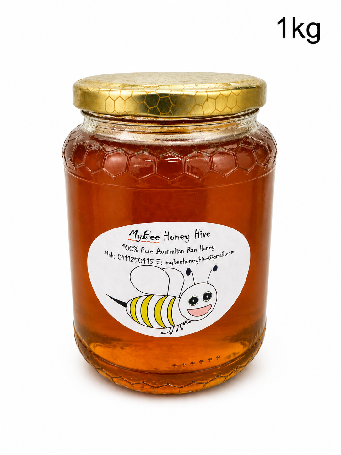 1kg Jar- Pure Raw Honey