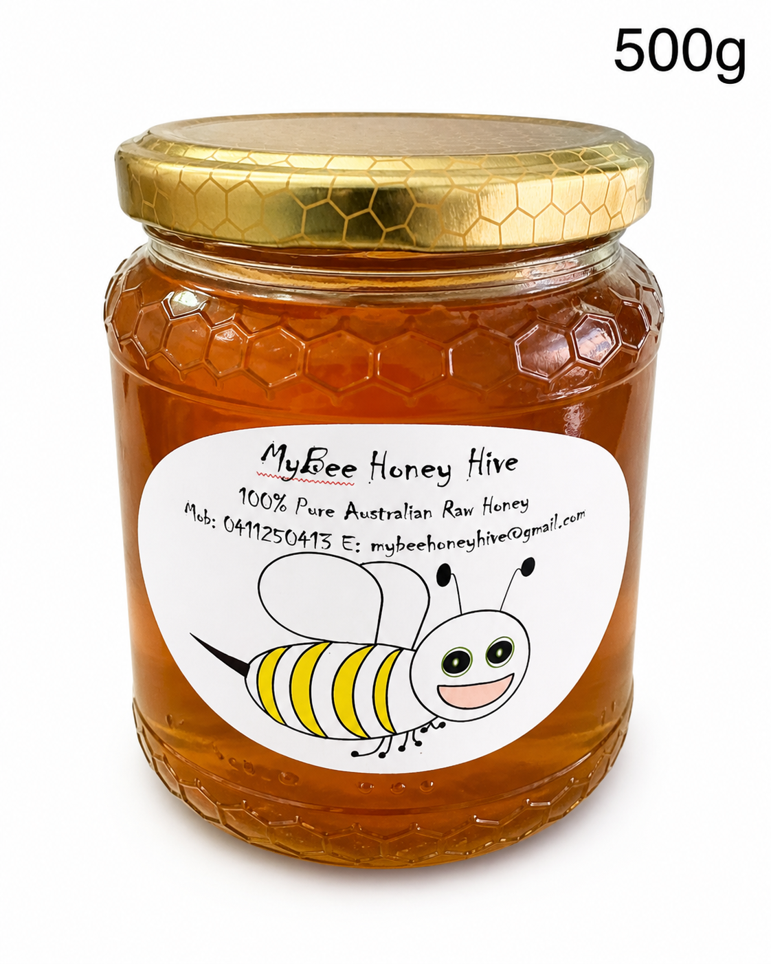 500g Jar- Pure Raw Honey